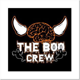 Halloween The Boo Crew Scary Ghost Posters and Art